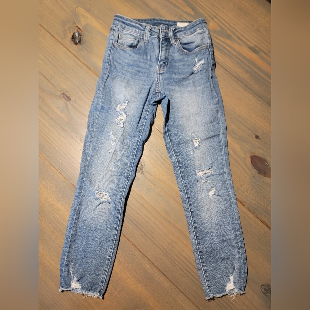 Buckle Size 24 Bridge by Gly Classic Light Blue Distressed Skinny Jeans